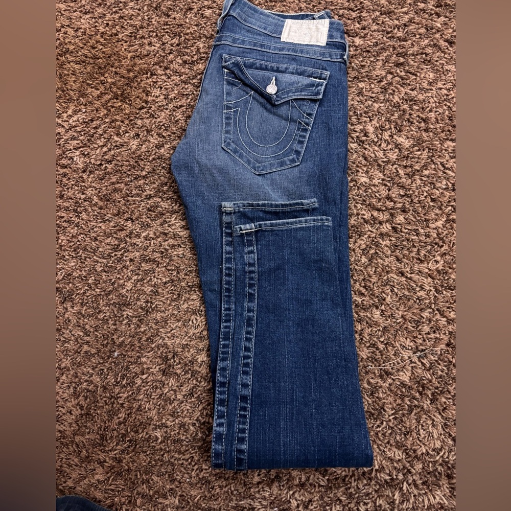True Religion Women's Dark Blue Boot Cut Jeans